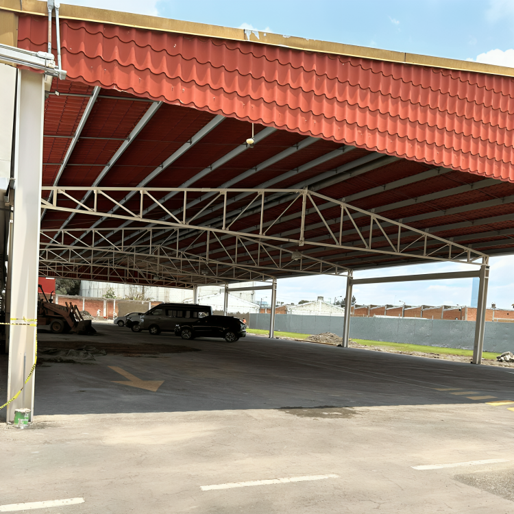 CUBIERTA PARA PATIO DE ESTACIONAMIENTO – PUEBLA, PUE.